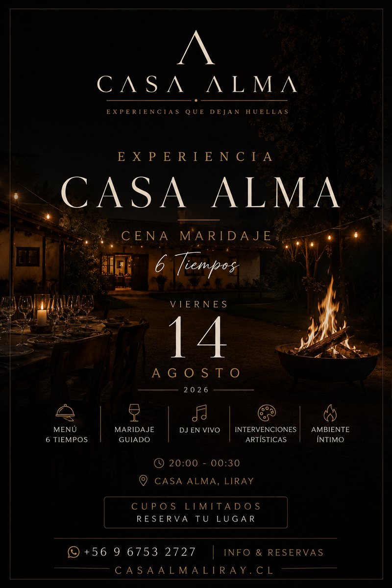 Experiencia Casa Alma 14 de Agosto 2026