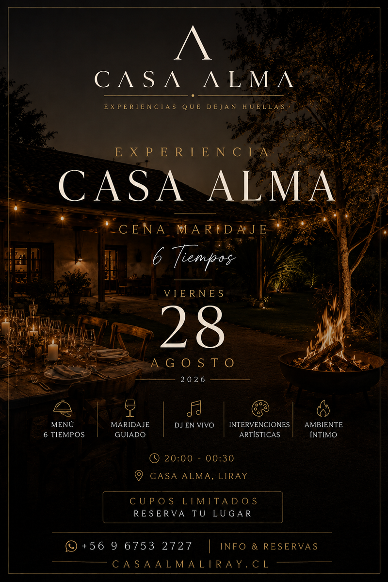 Experiencia Casa Alma 28 de Agosto 2026