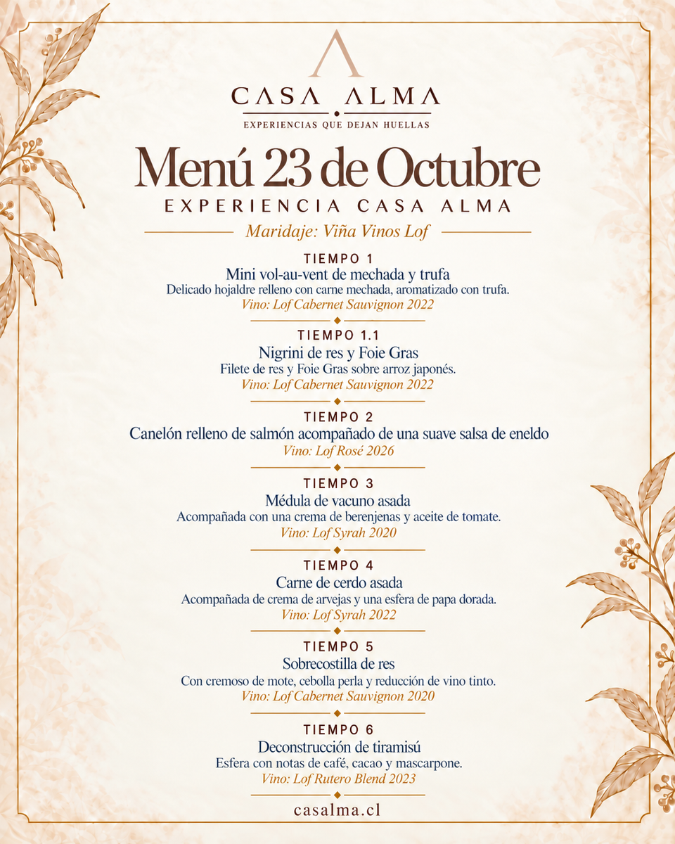 Experiencia Casa Alma 23 de Octubre 2026